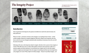 Integrityproject.org thumbnail