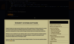 Integritysystemssoftware.com thumbnail