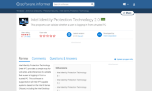 Intel-identity-protection-technology.software.informer.com thumbnail