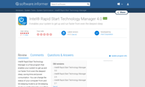 Intel-rapid-start-technology-manager.software.informer.com thumbnail