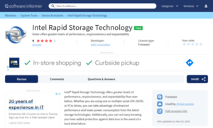 Intel-rapid-storage-technology.software.informer.com thumbnail