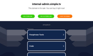 Internal-admin.simple.tv thumbnail