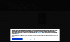 International-agrophysics.org thumbnail