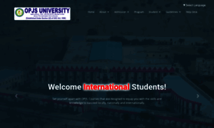 International.opjsuniversity.edu.in thumbnail