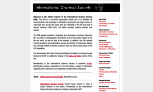 Internationalgramscisociety.org thumbnail