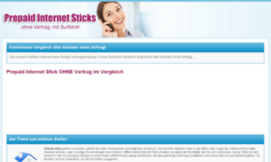 Internet-stick-prepaid.com thumbnail