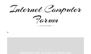 Internetcomputerforum.com thumbnail