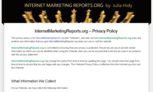 Internetmarketingreports.org thumbnail