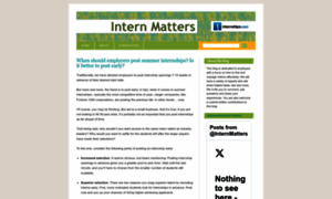 Internmatters.wordpress.com thumbnail