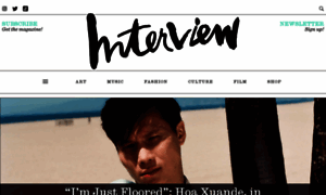 Interviewmagazine.com thumbnail