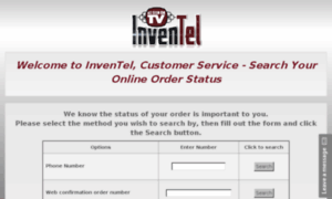 Inventel.weborderhelpers.com thumbnail