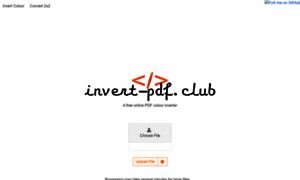 Invert-pdf.club: PDF Colour Inverter Online