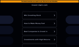 Invest-2win.com thumbnail