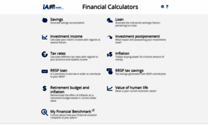 Investia.financial-calculators.ca thumbnail