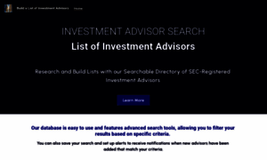 Investmentadvisorsearch.com thumbnail