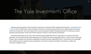 Investments.yale.edu thumbnail