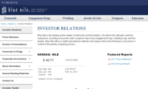 Investor.bluenile.com thumbnail