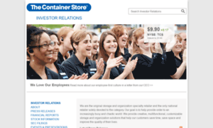 Investor.containerstore.com thumbnail