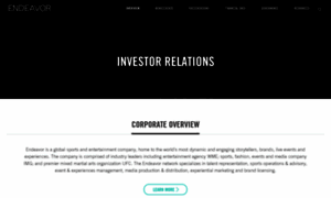 Investor.endeavorco.com thumbnail