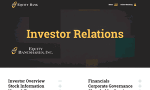 Investor.equitybank.com thumbnail