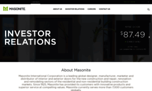 Investor.masonite.com thumbnail