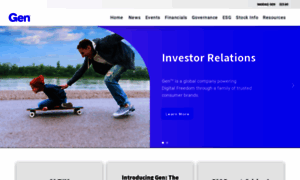 Investor.symantec.com thumbnail