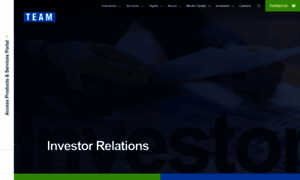 Investor.teaminc.com thumbnail