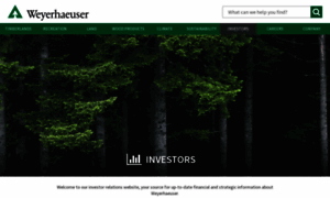Investor.weyerhaeuser.com thumbnail