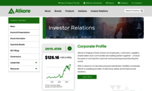 Investors.atkore.com thumbnail