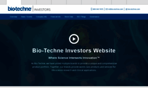 Investors.bio-techne.com thumbnail