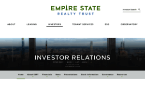 Investors.empirestaterealtytrust.com thumbnail