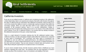 Investors.idealsettlements.com thumbnail