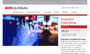 Investors.joyglobal.com thumbnail