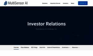 Investors.multisensorai.com thumbnail