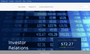 Investors.netapp.com thumbnail