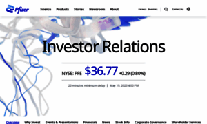 Investors.pfizer.com thumbnail