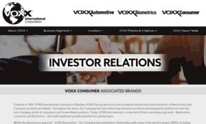 Investors.voxxintl.com thumbnail