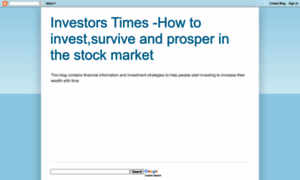 Investorstimes.blogspot.com thumbnail