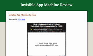 Invisibleappmachinereview.com thumbnail