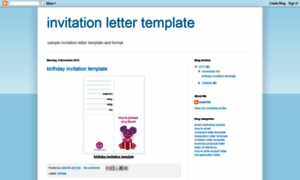 Invitationlettertemplate.blogspot.com thumbnail