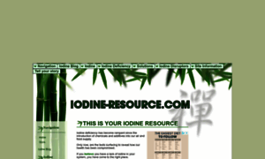 Iodine-resource.com thumbnail