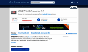 Ion-ez-vhs-converter.software.informer.com thumbnail