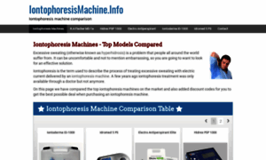 Iontophoresismachine.info thumbnail