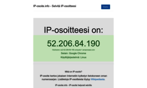 Ip-osoite.info thumbnail