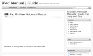 Ipadmanualguide.com thumbnail