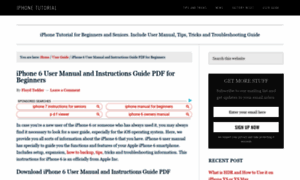 Iphone6usermanual.com thumbnail