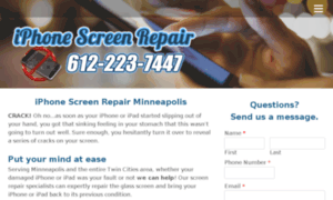 Iphonescreenrepairmn.com thumbnail