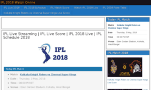 Ipl2018.live thumbnail