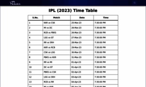 Iplschedule.co thumbnail