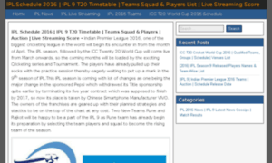 Iplschedule2016.co.in thumbnail